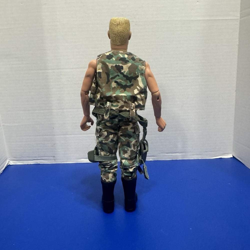 VTG 1996 Hasbro GI Joe Action Figure US Army Camo Outfit and Boots 12" Blond - Picture 4 of 9